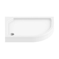 New Trendy New Maxima Brodzik półokrągły 120x85x17 cm biały B-0340