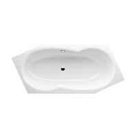 Bette Metric Wanna sześciokątna 206x90x45 cm z powłoką BetteGlaze Plus biała 6841-000PLUS