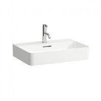 Laufen Val Umywalka wisząca 60x42x11,5 cm z otworem na baterię i ze szkliwieniem LCC biała H8162834001041