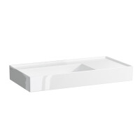 Laufen Kartell Umywalka wisząca 90x46x12 cm bez systemu przelewowego i otworu na baterię biała H8103380001121