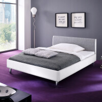 Fato Luxmeble Mesh Łóżko tapicerowane 140 cm białe 16434