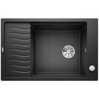 Blanco Elon XL 6 S-F  Zlewozmywak granitowy jednokomorowy 77x49 cm z korkiem automatycznym InFino antracyt 524854