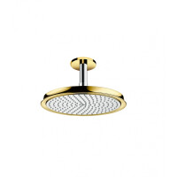 Hansgrohe Raindance Classic 240 Air Deszczownica z przyłączem sufitowym 24x24 cm chrom/złoty 27405090