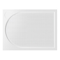 Vayer Citizen Virgo Brodzik prostokątny 170x80x3 cm konglomeratowy biały 170.080.001.2-1.0.0.0.0