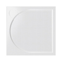 Vayer Citizen Virgo Brodzik kwadratowy 76x76x3 cm konglomeratowy biały 076.076.001.2-6.0.0.0.0