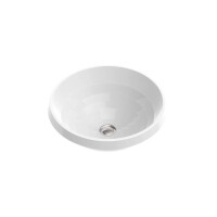 Marmorin Lena V Umywalka wpuszczana w blat 46,5 cm biały połysk PU539050465