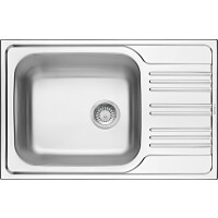 Deante Xylo Zlewozmywak stalowy 1-komorowy 78x50 cm z ociekaczem dekor ZEX_311B