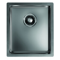 Alveus Monarch Quadrix 20 FS Zlewozmywak stalowy 39x45 cm 1-komorowy bez ociekacza antracyt 1103317