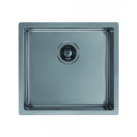 Alveus Monarch Quadrix 30 FS Zlewozmywak stalowy 45x45 cm 1-komorowy bez ociekacza antracyt 1103320