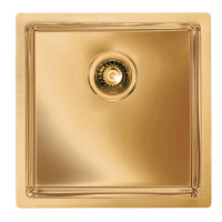 Alveus Monarch Quadrix 30 FS Zlewozmywak stalowy 45x45 cm 1-komorowy bez ociekacza brąz 1103381