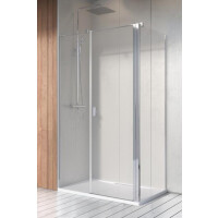 Radaway Nes KDS II Kabina prysznicowa prostokątna 120x75x200 cm wersja lewa profile chrom szkło przezroczyste EasyClean 10033120-01-01L+10040075-01-01