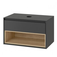 Excellent Tuto Szafka podumywalkowa 80x45,7x48 cm z blatem szary/dąb MLEX.0102.800.GRBL