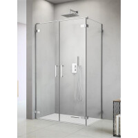 Radaway Arta DWD+S Drzwi prysznicowe 40x200 cm wersja lewa profile Chrome+ szkło przezroczyste 386180-03-01L