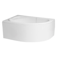 Polimat Standard Wanna narożna asymetryczna 130x85 cm wersja lewa biała 00350