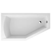 Polimat Selena Wanna narożna asymetryczna 160x90 cm wersja lewa biała 00953