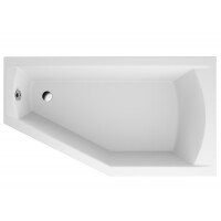 Polimat Selena Wanna narożna asymetryczna 160x90 cm wersja prawa biała 00951
