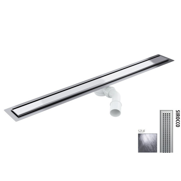 Wiper New Elite Sirocco Zestaw Odpływ liniowy 80 cm szlif 100.3397.02.080