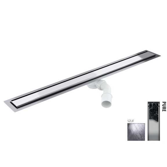 Wiper New Elite Pure Zestaw Odpływ liniowy 100 cm szlif 100.3399.02.100