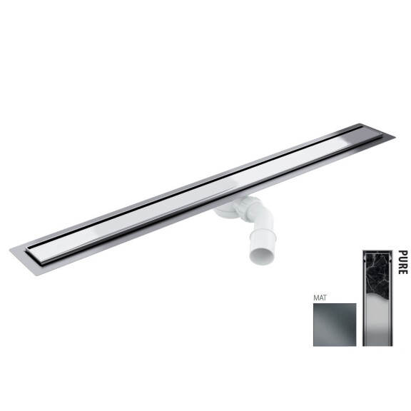Wiper New Elite Pure Zestaw Odpływ liniowy 100 cm mat 100.3399.03.100