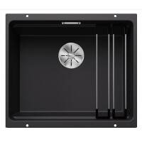 Blanco Etagon 500-U Zlewozmywak granitowy jednokomorowy 53x46 cm czarny 525887