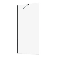 Radaway Modo New Black PNJ Parawan nawannowy jednoczęściowy 100x150 cm profile czarne szkło przezroczyste 10006100-54-01