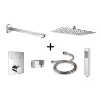 Excellent Krotos Zestaw prysznicowy podtynkowy z termostatem chrom AREX.SET.8045CR