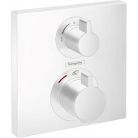 Hansgrohe Ecostat Square Bateria wannowo-prysznicowa podtynkowa z termostatem biały matowy 15714700