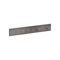 Hansgrohe RainSelect Bateria wannowo-prysznicowa podtynkowa z termostatem czarny chrom szczotkowany 15382340