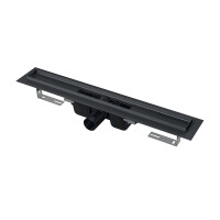 Alcaplast Odpływ liniowy prysznicowy 145 cm do rusztu perforowanego czarny mat APZ1BLACK-1450