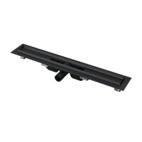 Alcaplast Odpływ liniowy prysznicowy 115 cm do rusztu perforowanego czarny mat APZ101BLACK-1150