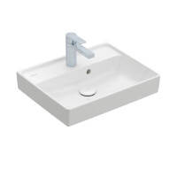 Villeroy & Boch Collaro Umywalka meblowa mała 50x40 cm z przelewem biała Weiss Alpin 43345001