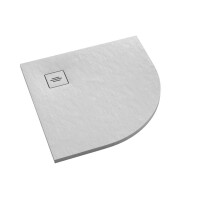 Schedpol Schedline Protos White Stone Brodzik półokrągły 90x90 cm biały 3SP.P1O-9090/B/ST-M1/B/ST