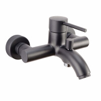 Emmevi Piper Bateria wannowa ścienna czarny mat 45001NO