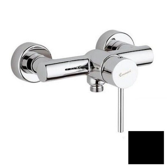 Emmevi Piper Bateria prysznicowa ścienna czarny mat 45002NO