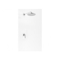 Kohlman Proxima Zestaw prysznicowy podtynkowy z deszczownicą 25 cm chrom QW220PR25