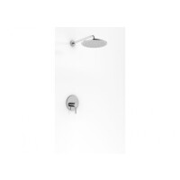 Kohlman Roxin Zestaw prysznicowy podtynkowy z deszczownicą 40 cm chrom QW220RR40