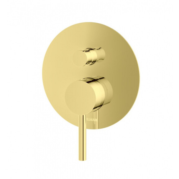 Kohlman Axel Gold Bateria wannowo-prysznicowa podtynkowa złota QW210AGD