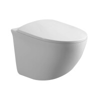 Lavita Vito Toaleta WC podwieszana 53,5x36,5 cm Rim+ bez kołnierza z deską wolnoopadającą biała 5900378308065