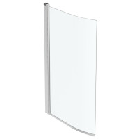 Ideal Standard Connect Air Parawan nawannowy 1-częściowy 89x29x141 cm otwierany profil aluminiowy srebrny szkło przezroczyste E1136EO