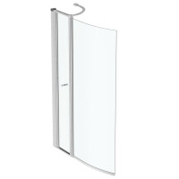 Ideal Standard Connect Air Parawan nawannowy 1-częściowy 89x29x142 cm otwierany profil aluminiowy srebrny szkło przezroczyste E1137EO