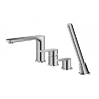 Kohlman Texen Bateria nawannowa 4 otworowa chrom QB244T