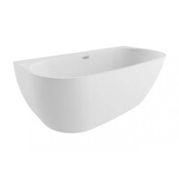 Polimat Risa Wanna wolnostojąca przyścienna 160x80 cm biała 00477