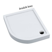Schedpol Competia Brodzik półokrągły 100x80 cm akrylowy biały 3.0172