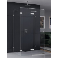 New Trendy Eventa Kabina prysznicowa kwadratowa 100x100x200 cm lewa profile chrom szkło przezroczyste Active Shield EXK-0186