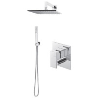 Vema Lys Zestaw prysznicowy podtynkowy z deszczownicą 20 cm chrom LYSZES20