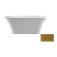 Besco Assos S-Line Glam Wanna wolnostojąca 160x70 cm złota/biała WMD-160-ALZ