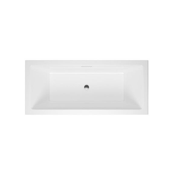 Excellent Heaven Slim Wanna prostokątna 170x75 cm z przelewem Flow biała/chrom WAEX.HEV17WHS+ARIN.FLOW.CR