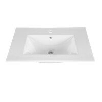Comad Lava White 80 Umywalka meblowa z półką 81x46 cm biała UM-CFP80D