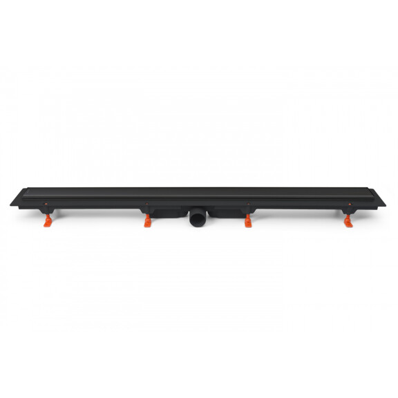 Werit/Jomo JomoTech Exclusive 50 Odpływ liniowy 95 cm z maskownicą 2-stronną Flis czarny mat 175-30950500-38