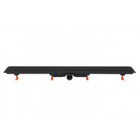 Werit/Jomo JomoTech Exclusive 50 Odpływ liniowy 95 cm z maskownicą Exclusive czarny mat 175-10950500-38